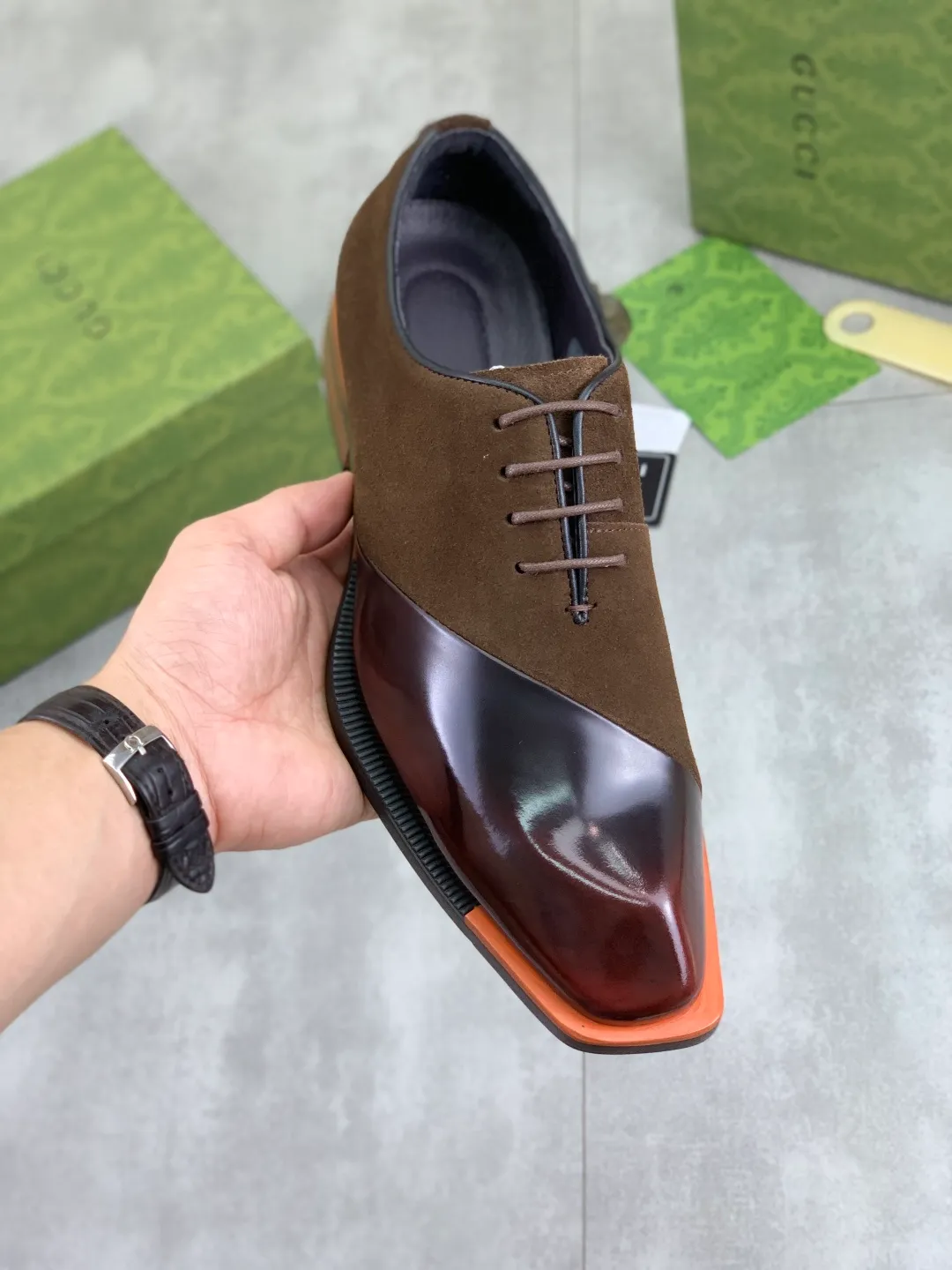 Men's Men's Shoes 💰P580 [New Style] 💰💎💎💎 [Gucci] GUCCI high-end men's formal business leather shoes, original order 1:1! Original imported high-end calfskin, original metal buckle, imported first-layer pigskin lining for feet, original high-end outsole, men's shoe size: 38-44